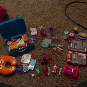 A bundle of Our Generation doll stuff.